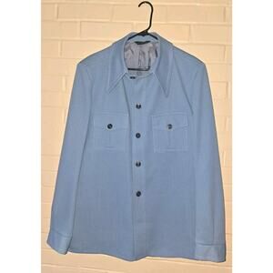 Men’s VTG 70’s Baby Blue Sportscoat Jacket Size 50 Richman Bros. British Tailor